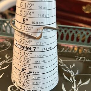 Wave design sterling silver cuff bracelet vintage